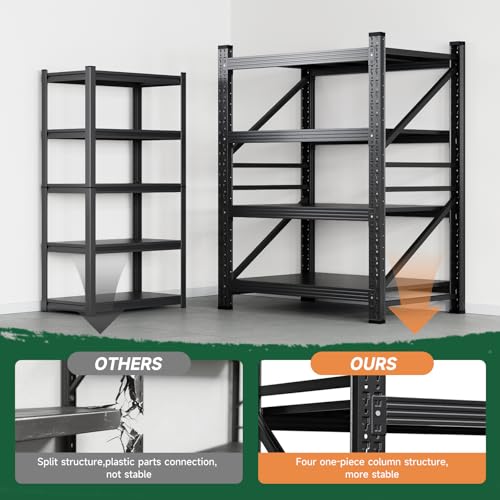 Heavy-Duty 4-Tier Adjustable Garage Storage Shelving Unit