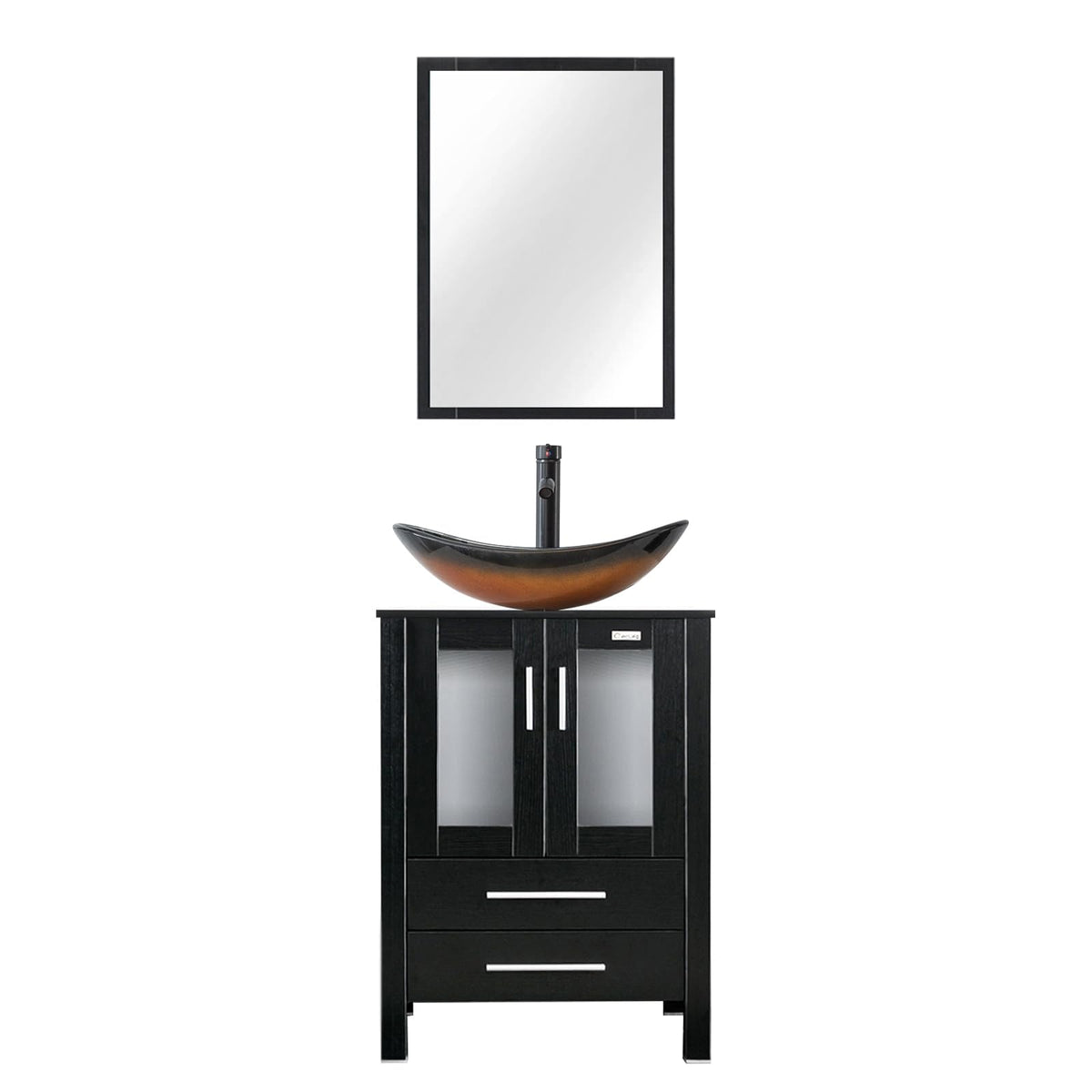 eclife Modern Bathroom Vanity Cabinet with Vessel Sink Combo (18+24)