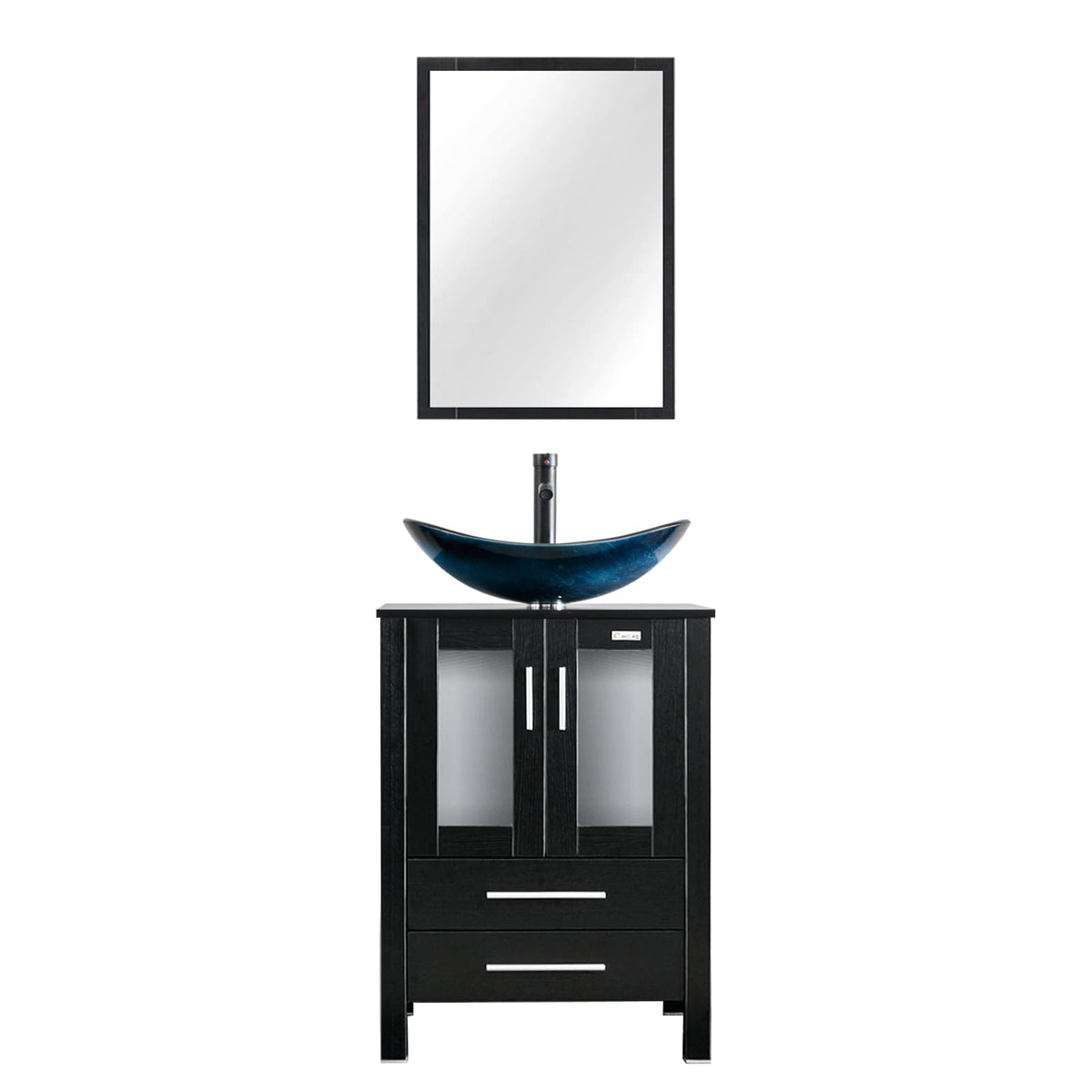 eclife Modern Bathroom Vanity Cabinet with Vessel Sink Combo (18+24)