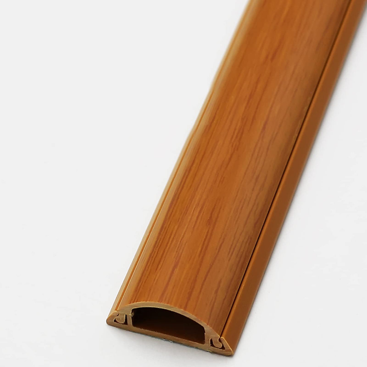 Wood Grain Cable Raceway for Desk & Wall Cord Management