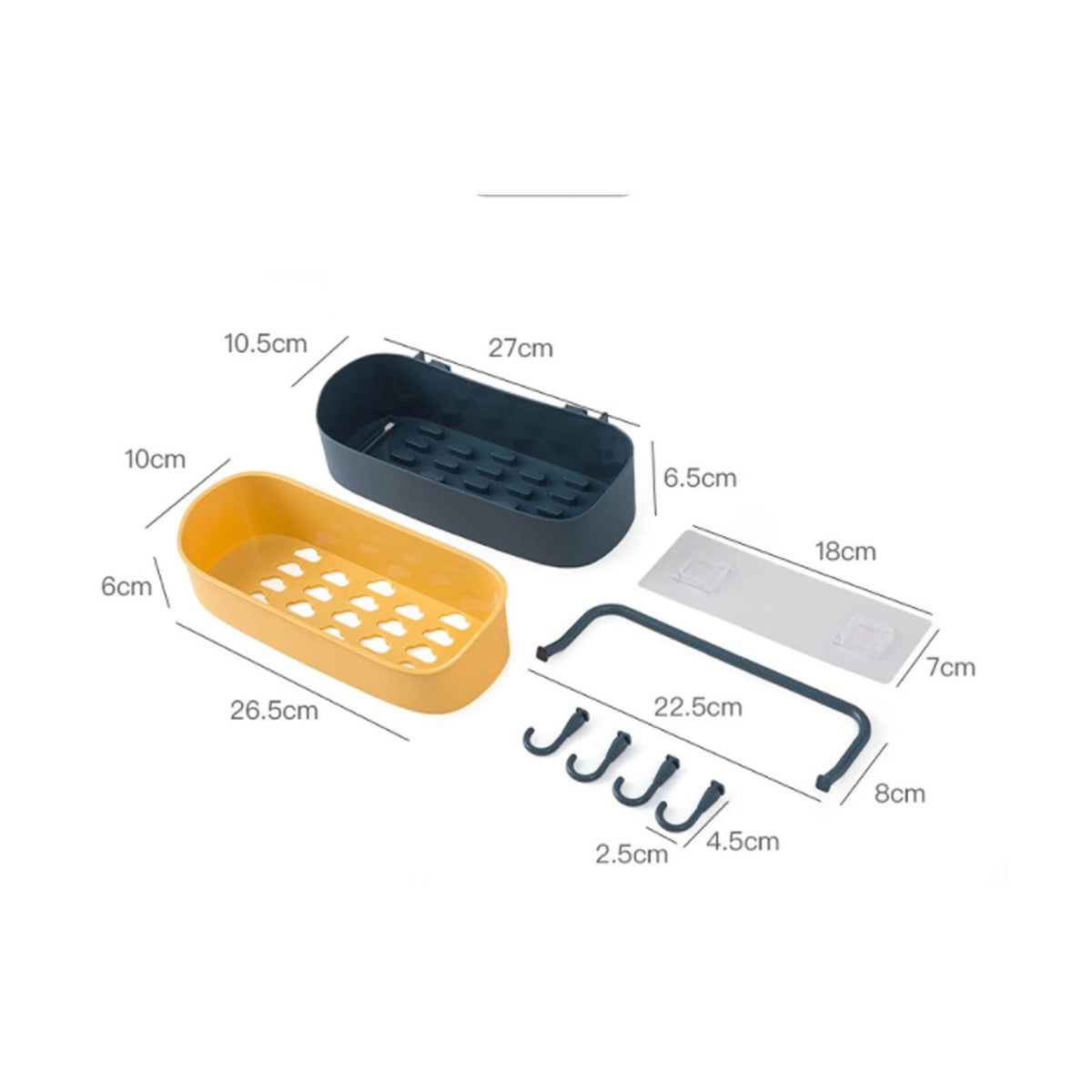 Pot and Pan Organizer Bathroom Wall-Mounted Storage with Towel Rack Organizers Multifunction Shelf Kitchen Hook Organization Accessories