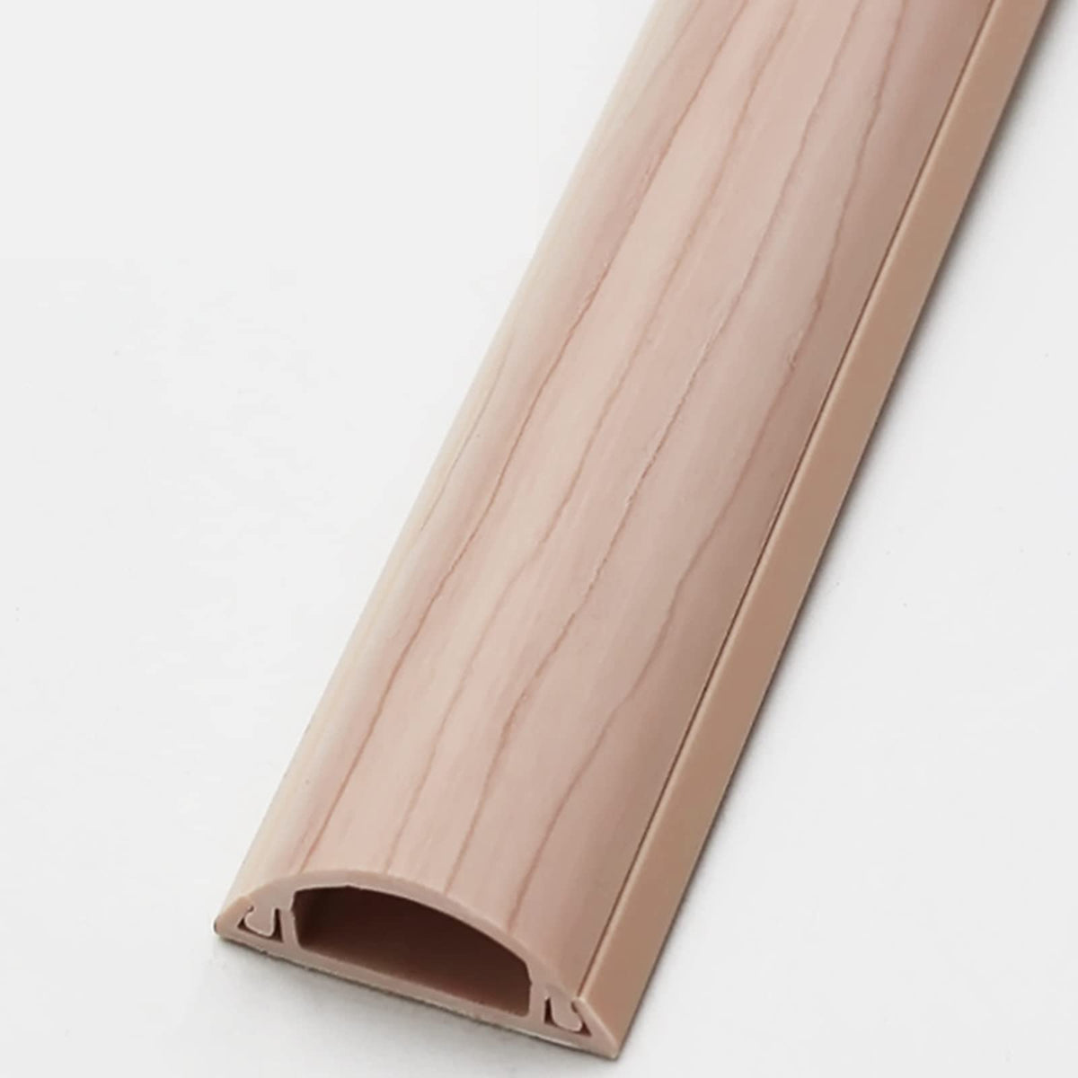 Wood Grain Cable Raceway for Desk & Wall Cord Management