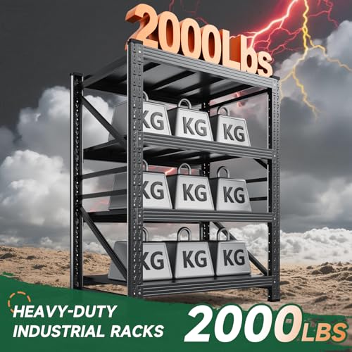 Heavy-Duty 4-Tier Adjustable Garage Storage Shelving Unit