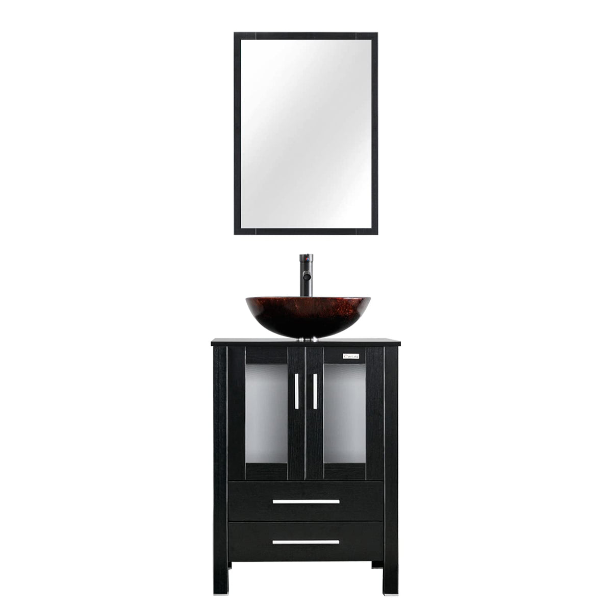 eclife Modern Bathroom Vanity Cabinet with Vessel Sink Combo (18+24)