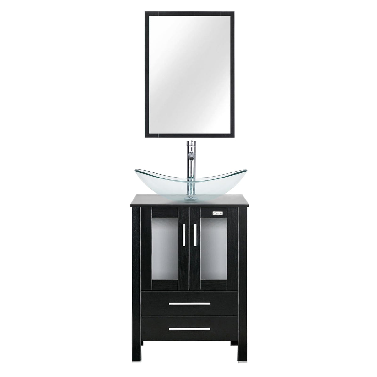 eclife Modern Bathroom Vanity Cabinet with Vessel Sink Combo (18+24)