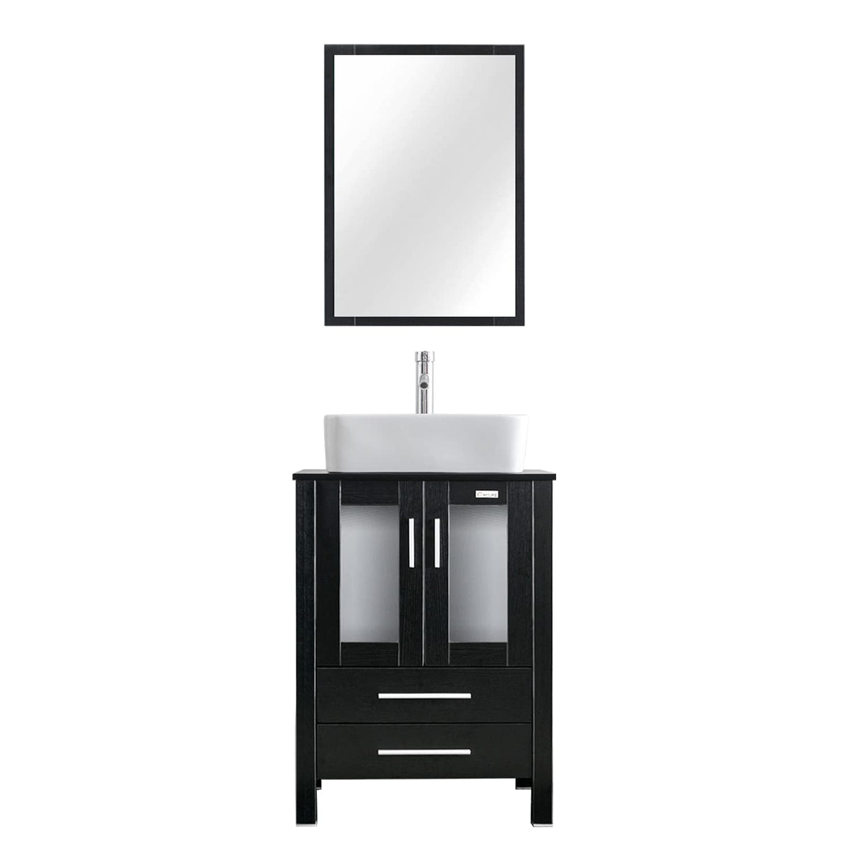 eclife Modern Bathroom Vanity Cabinet with Vessel Sink Combo (18+24)