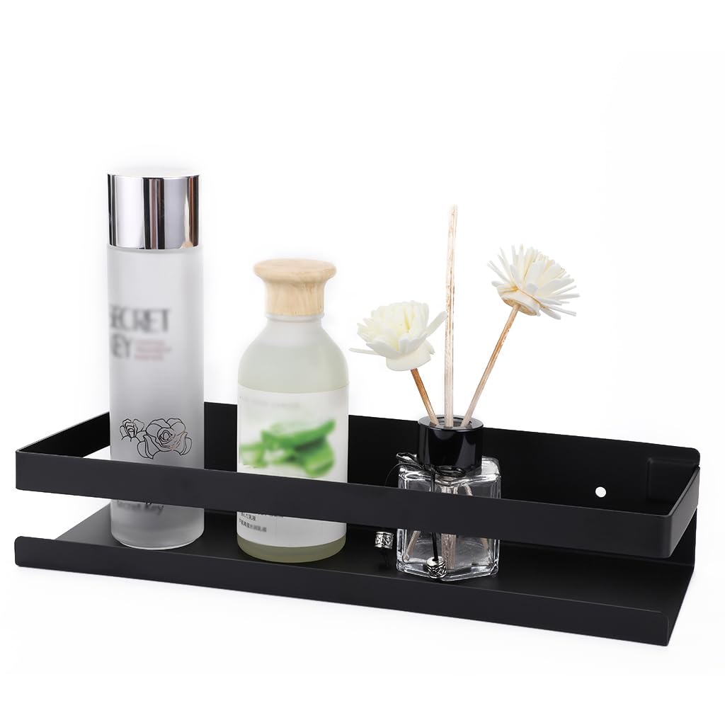 OwnMy Bathroom Shower Shelf - Stainless Steel Bath Kitchen Basket Caddy Rack, Metal Storage Floating Shelves Wall Mounted Corner Rectangular Shelf
