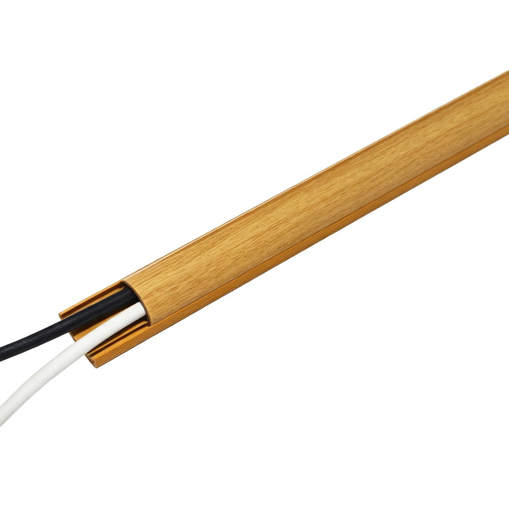 Faux Wood Grain Cord Hider Raceway for Cable Organization