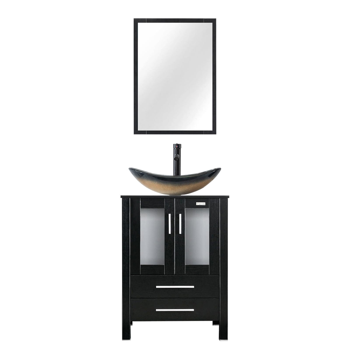 eclife Modern Bathroom Vanity Cabinet with Vessel Sink Combo (18+24)