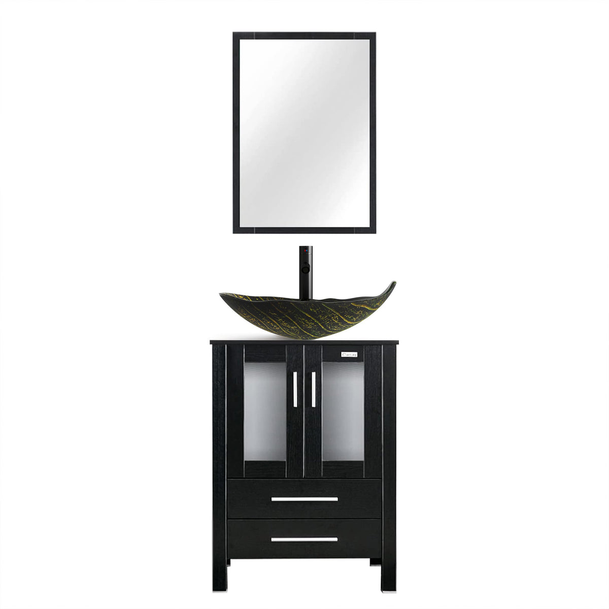 eclife Modern Bathroom Vanity Cabinet with Vessel Sink Combo (18+24)