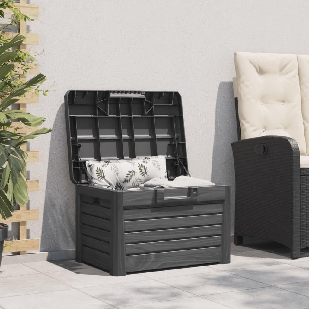 Anthracite Polypropylene Patio Cushion Storage Box