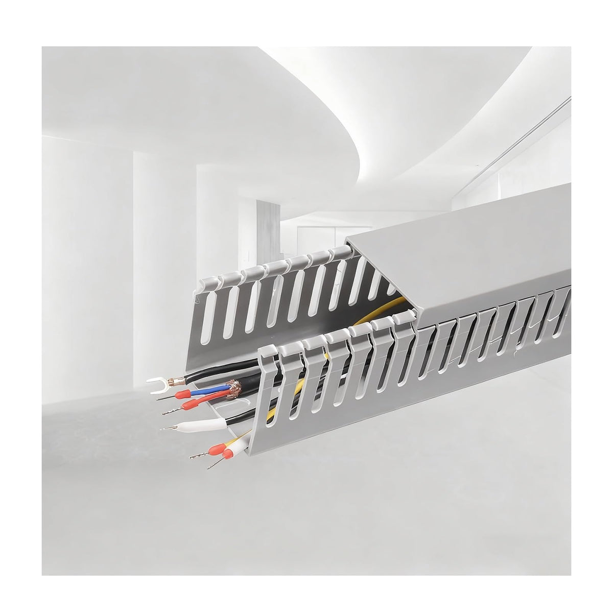 PVC Cord Cover Raceway for Wall & Under-Desk Cable Management
