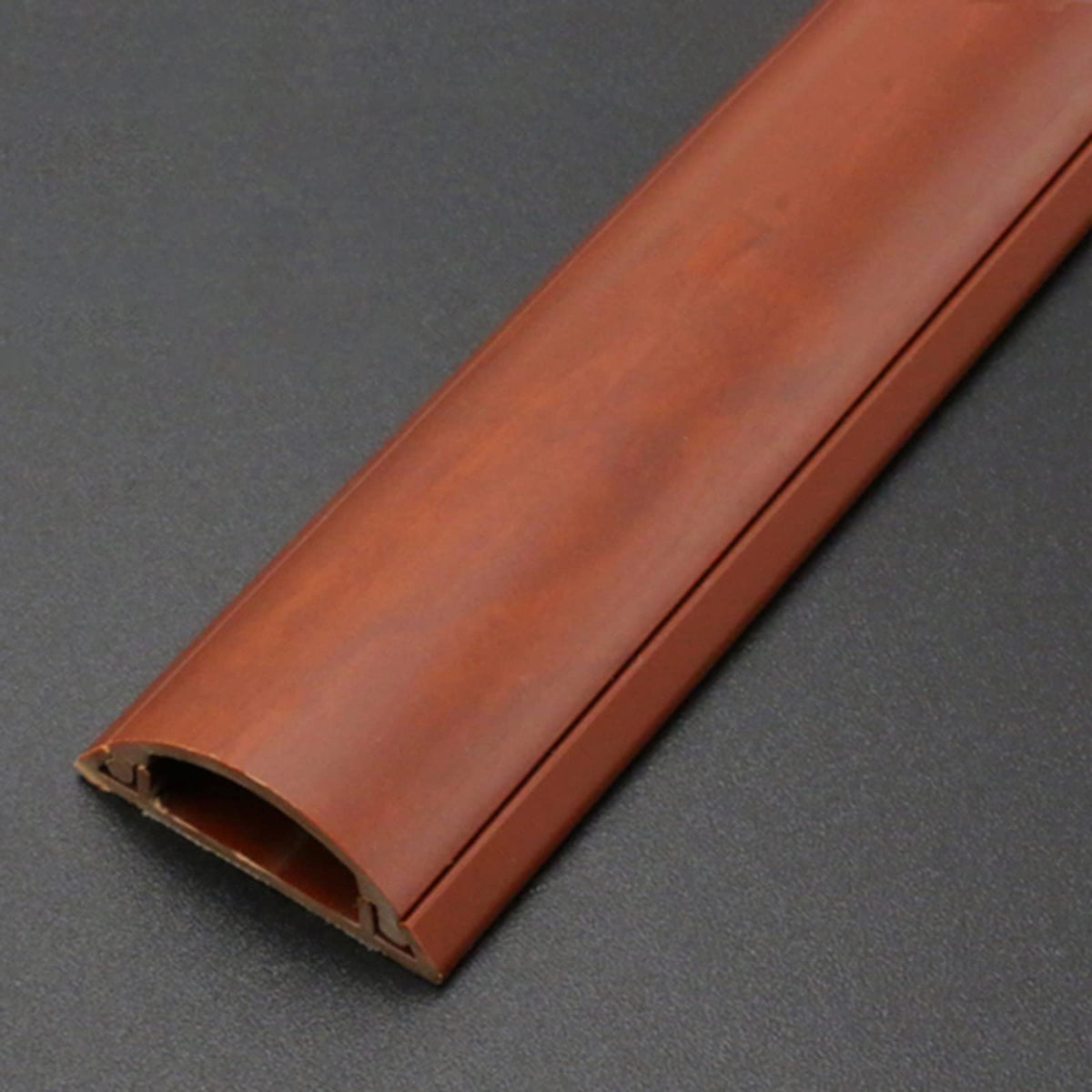 Wood Grain Cable Raceway for Desk & Wall Cord Management