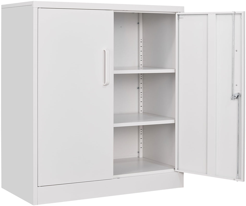 Heavy-Duty Metal Storage Cabinet with Adjustable Shelves