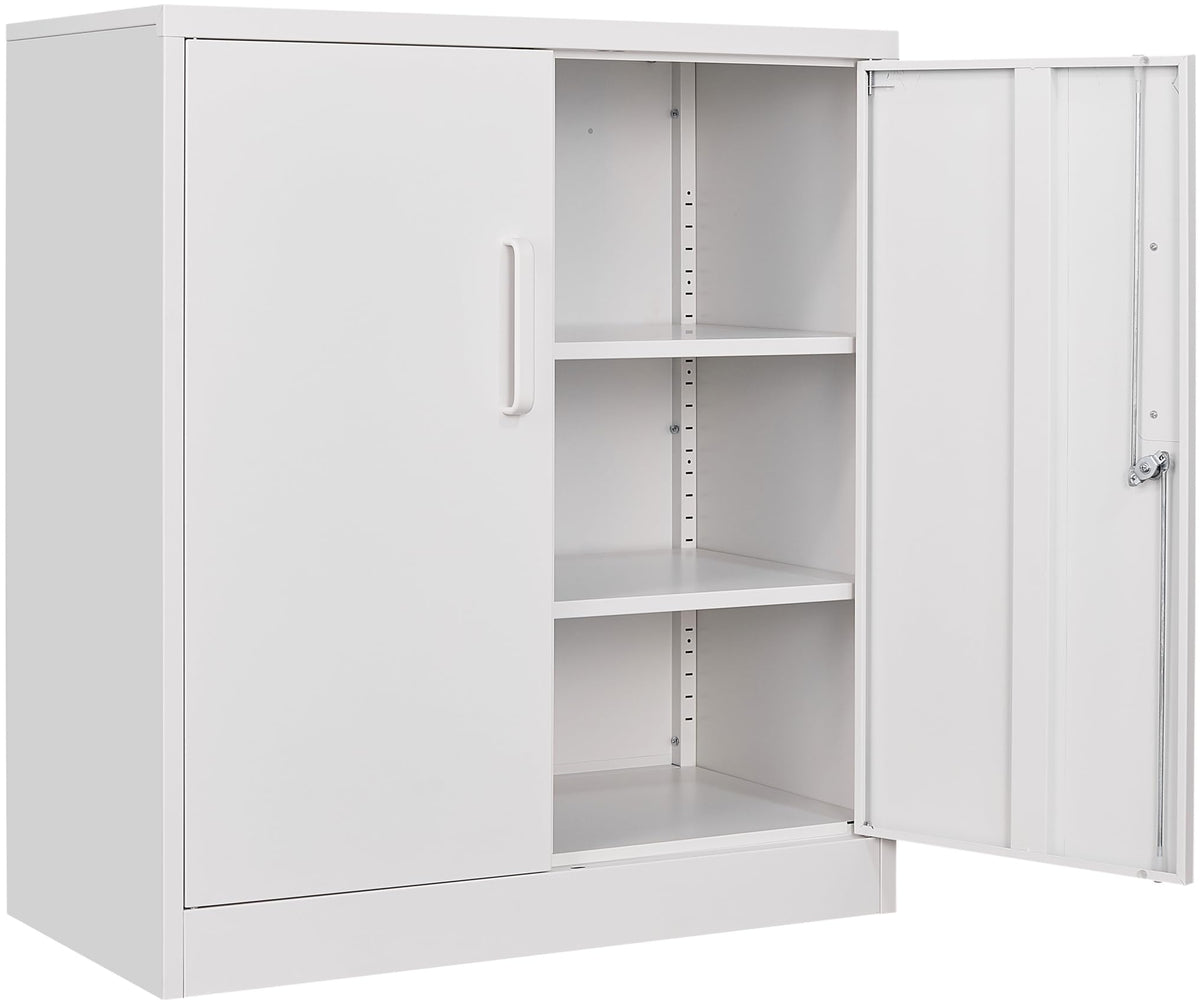 Heavy-Duty Metal Storage Cabinet with Adjustable Shelves