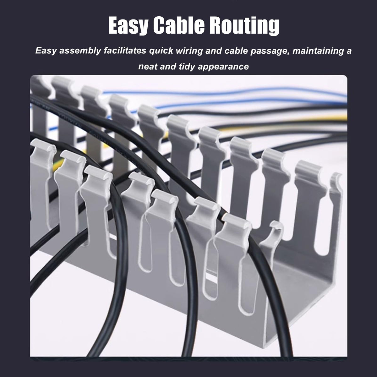 PVC Cord Cover Raceway for Wall & Under-Desk Cable Management