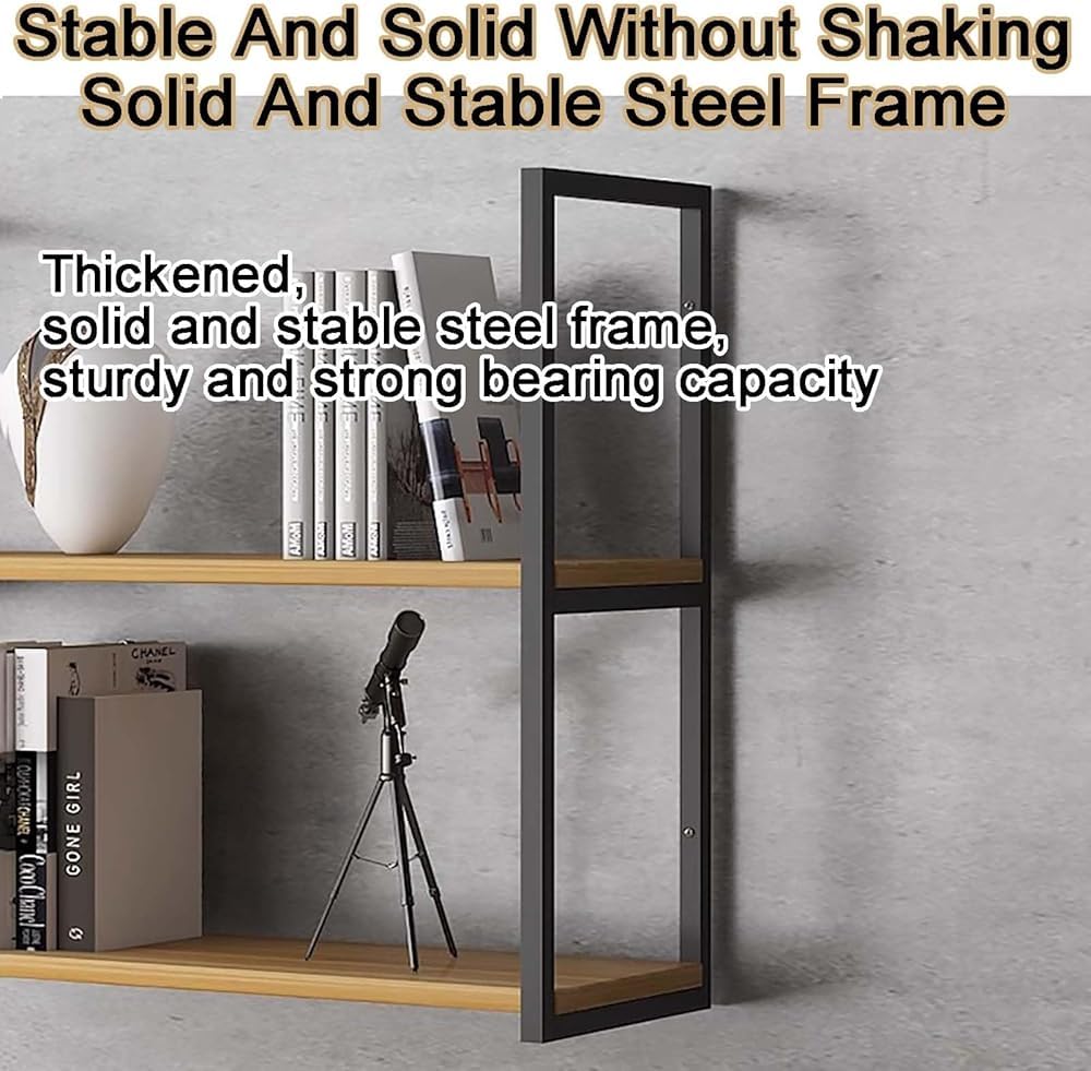 Stylish Iron Wall-Mounted Hanging Shelves - 3-Tier & 2-Tier Oval Floating Display Rack, Perfect for Home Decor, Spice Organization, and Wall Art(Size:140cm/55in,Color:3 Tier)