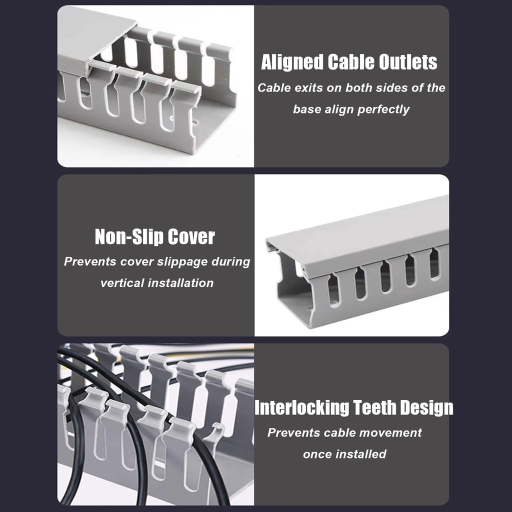PVC Cord Cover Raceway for Wall & Under-Desk Cable Management