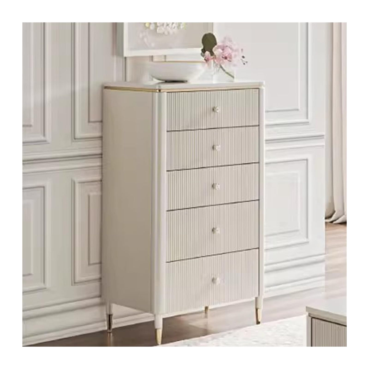 RJYYYDS Organizer Drawers Five Bucket Cabinet Drawer Type Storage Household Multifunctional Bedside Hallway Entryway