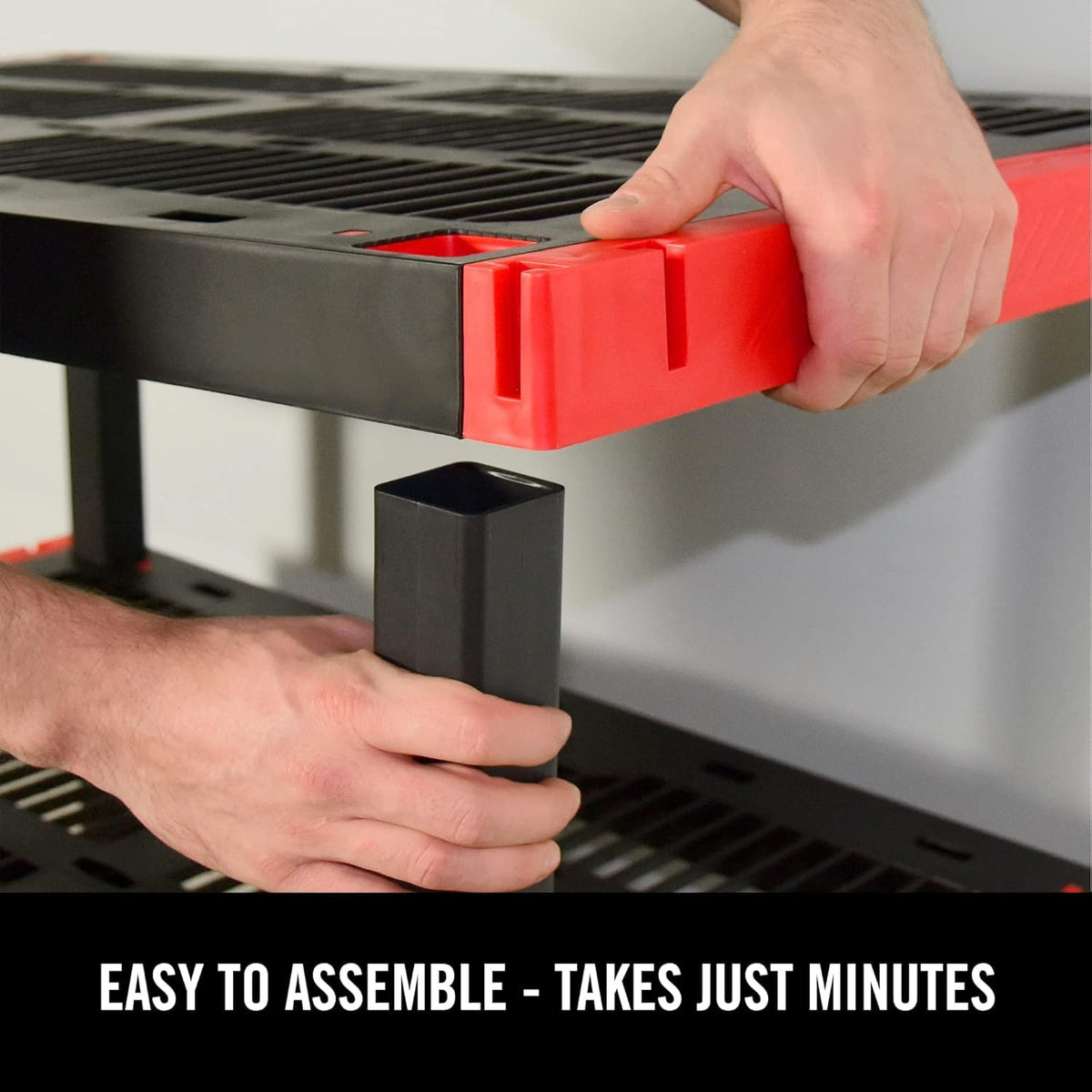 Heavy-Duty 4-Tier Garage Storage Rack, 200 lb/Shelf