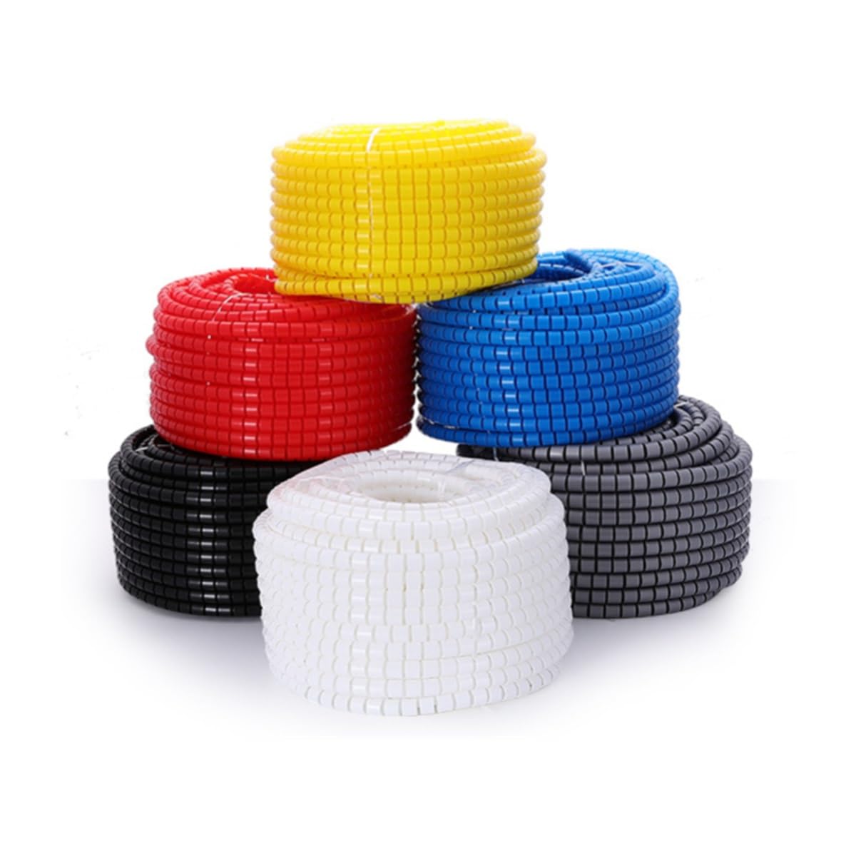 Multicolor Spiral Cable Protector Sleeves for Wire Management