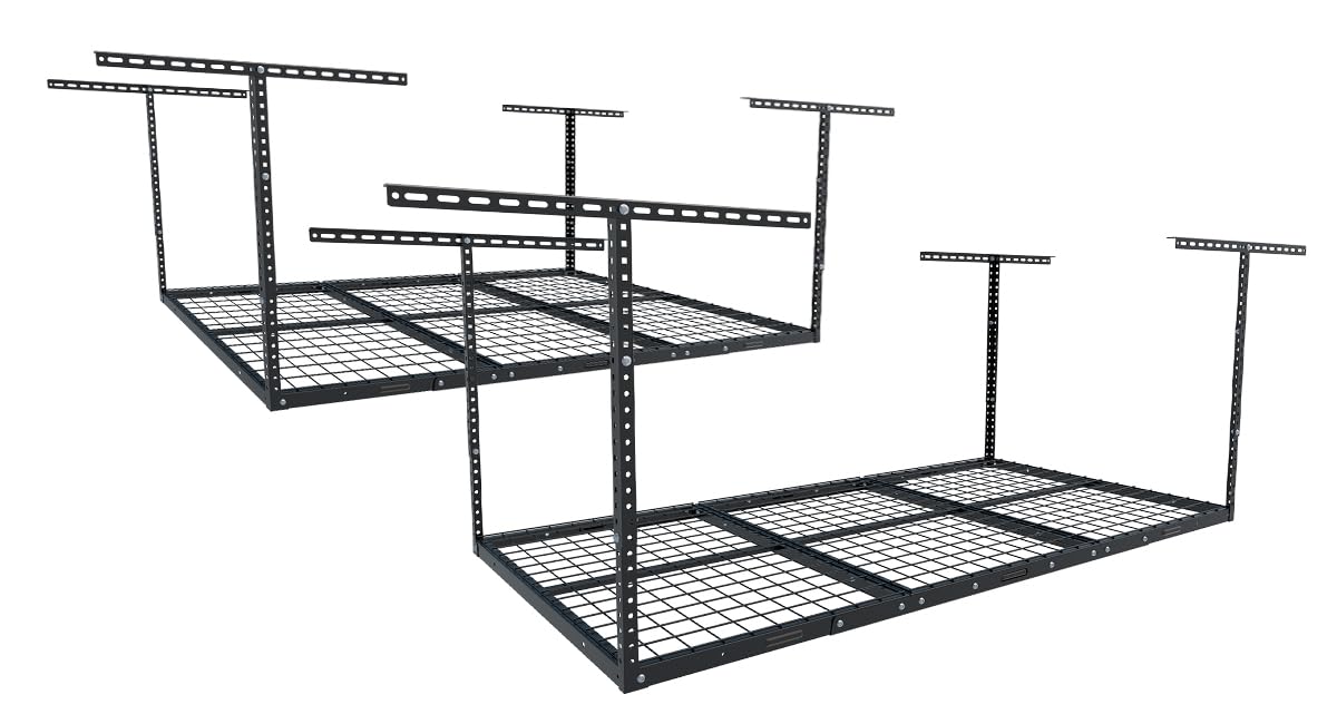 Adjustable 4x8 Overhead Garage Storage Rack System