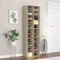 HKPWRBFG Shoe Cabinet, Engineered Wood Storage Rack, 22-Shelf Sonoma Oak