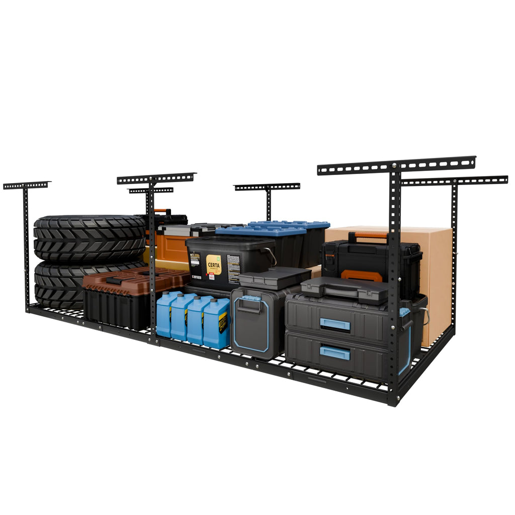 Adjustable 4x8 Overhead Garage Storage Rack System