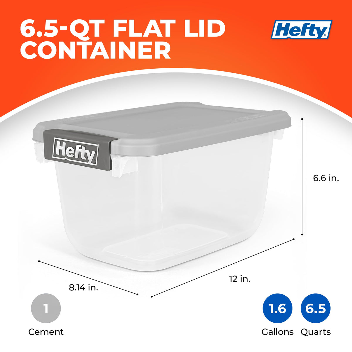 Heavy-Duty Hi-Rise Storage Bin with Secure Lid