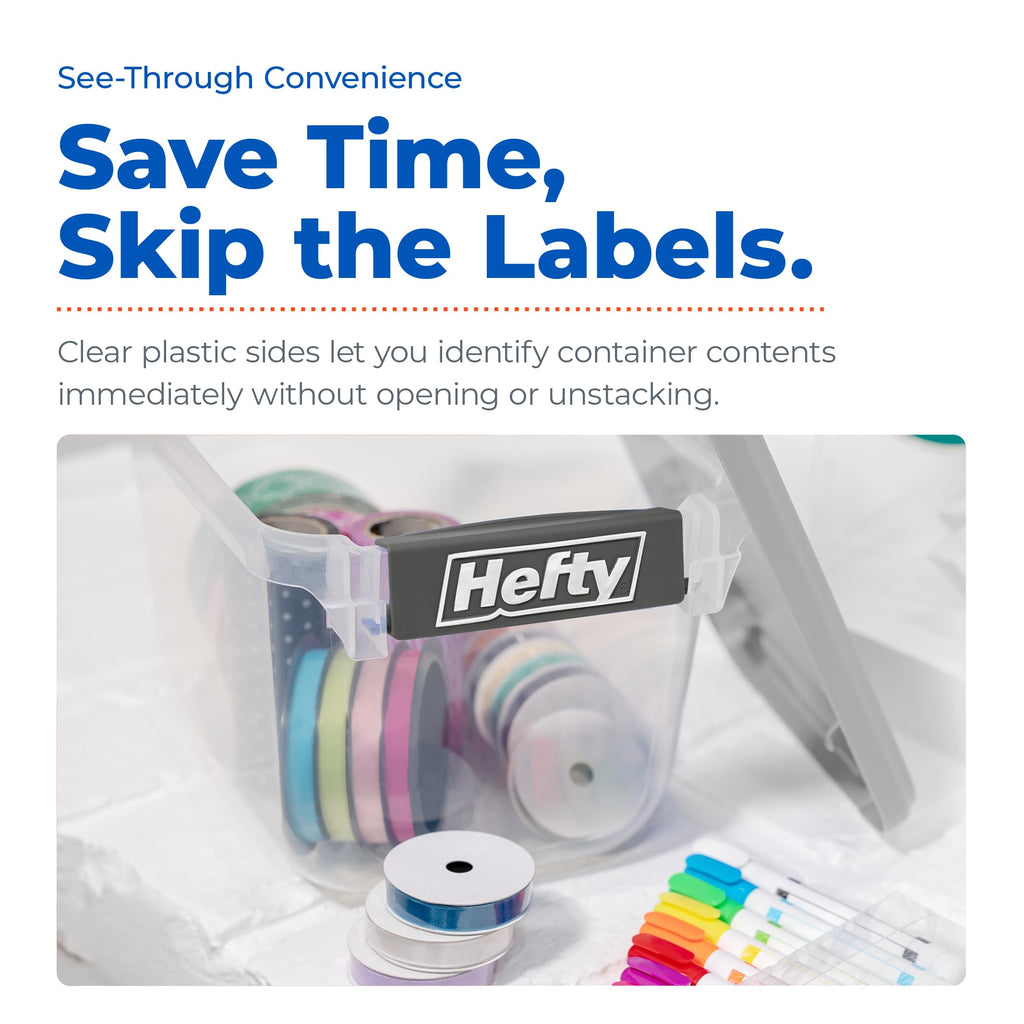 Heavy-Duty Hi-Rise Storage Bin with Secure Lid
