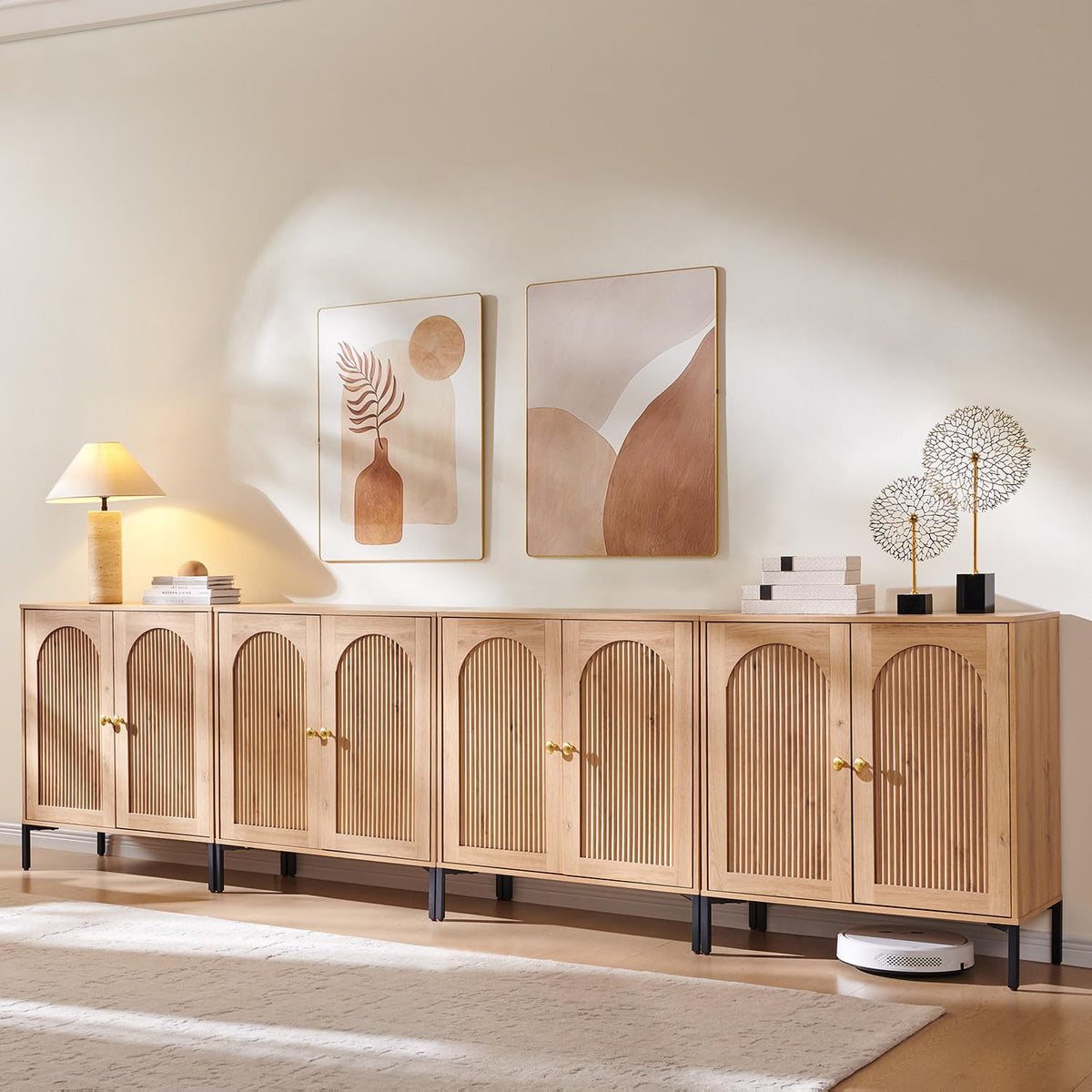 Modern Buffet Storage Cabinet with Spacious Interior