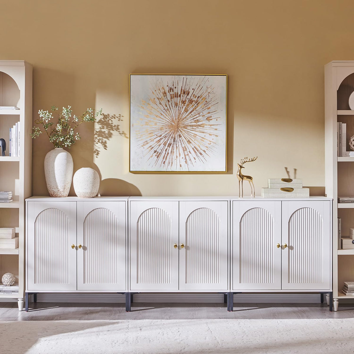 Modern Buffet Storage Cabinet with Spacious Interior