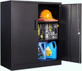Heavy-Duty Metal Storage Cabinet with Adjustable Shelves