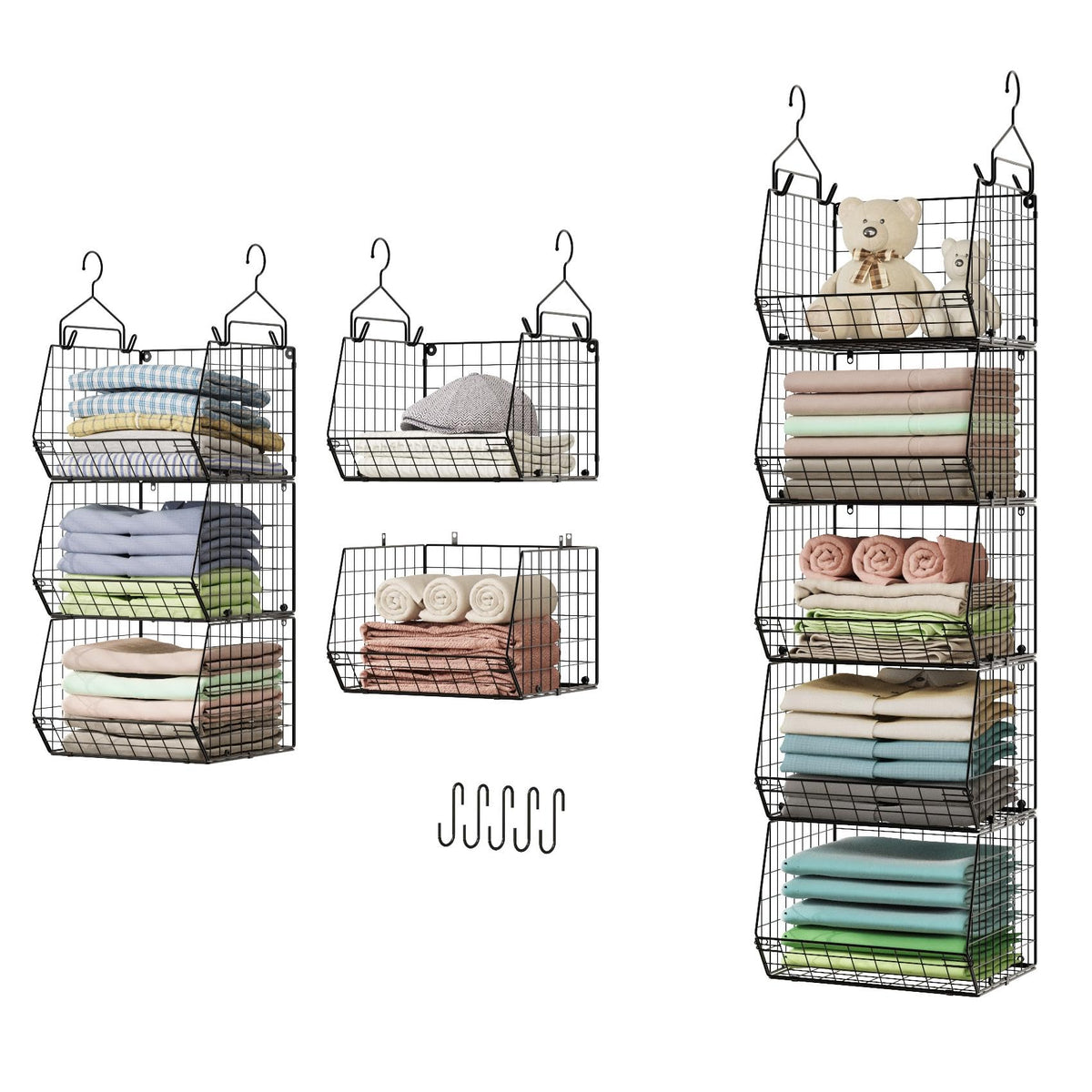 X-cosrack 5 Tier Closet Hanging Organizer