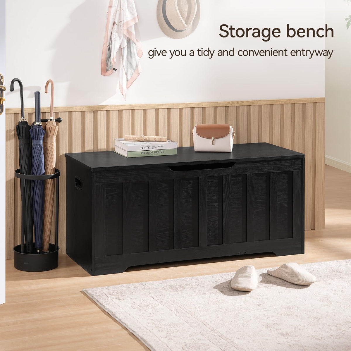 Modern Storage Chest with Spacious Hidden Storage Compartment