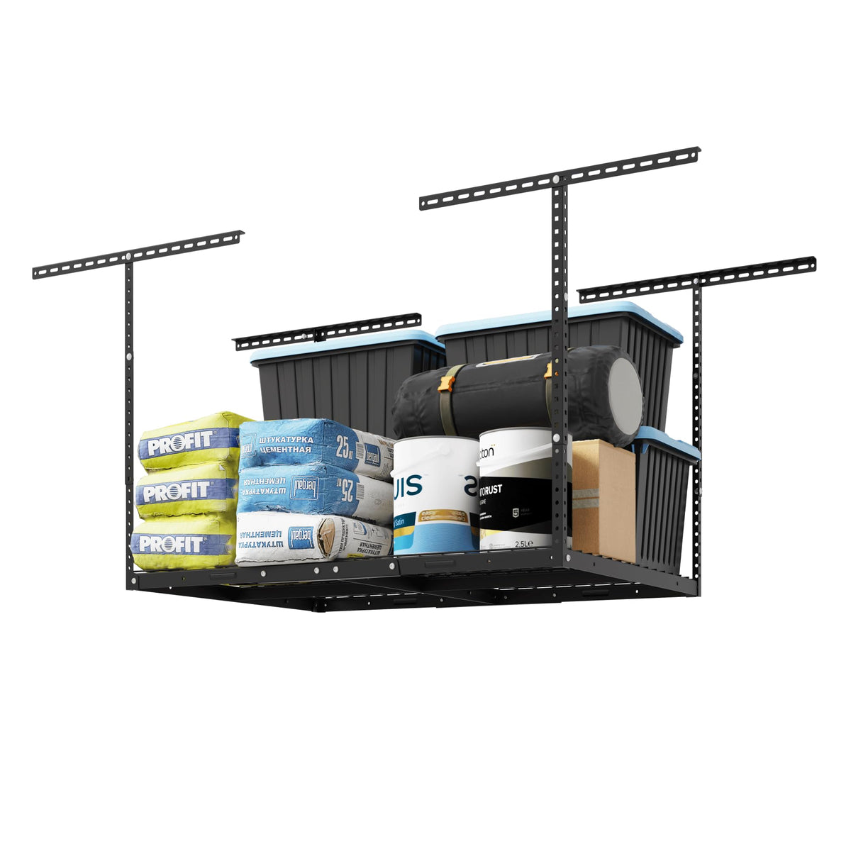 Adjustable 4x8 Overhead Garage Storage Rack System