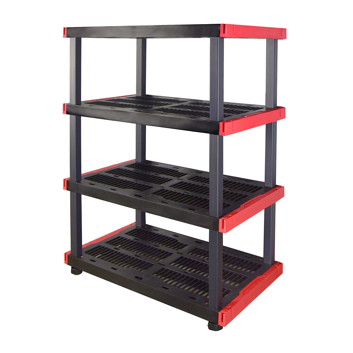 Heavy-Duty 4-Tier Garage Storage Rack, 200 lb/Shelf