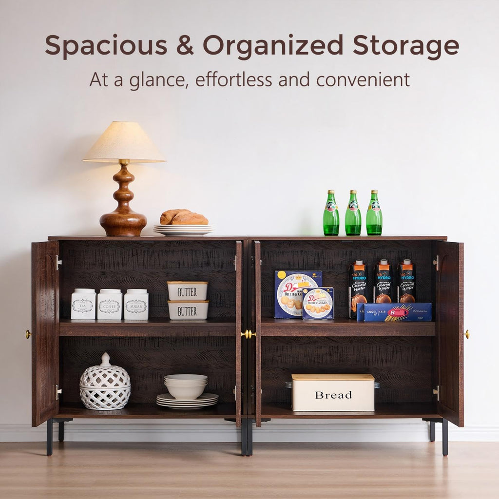 Modern Buffet Storage Cabinet with Spacious Interior