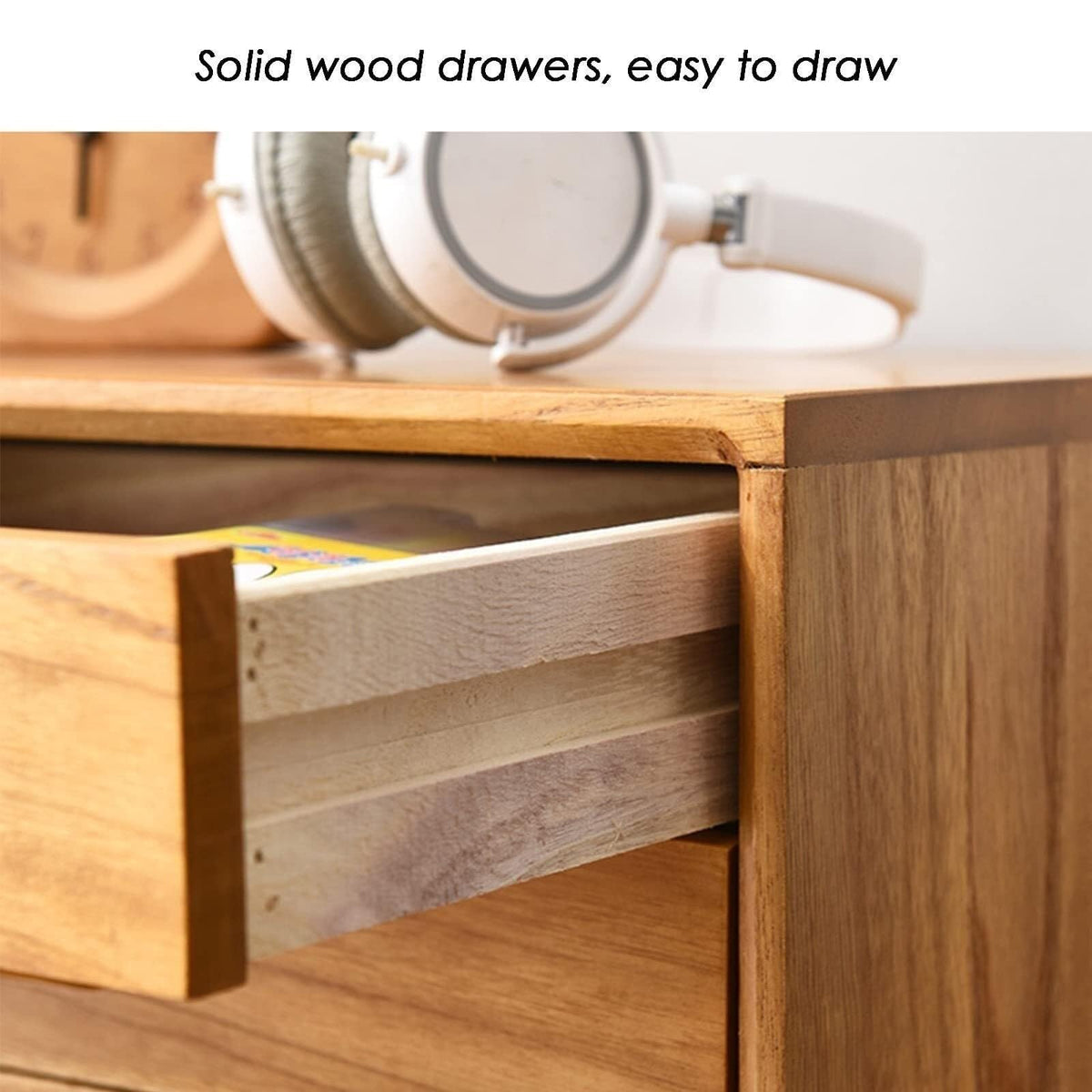 Desktop Storage Box With Drawers - Desktop File Cabinet Organizers, With Drawers Vintage Wooden Storage Box, Wood Desktop File Organizer Office Supplies And Accessories, Rustic Jewelry