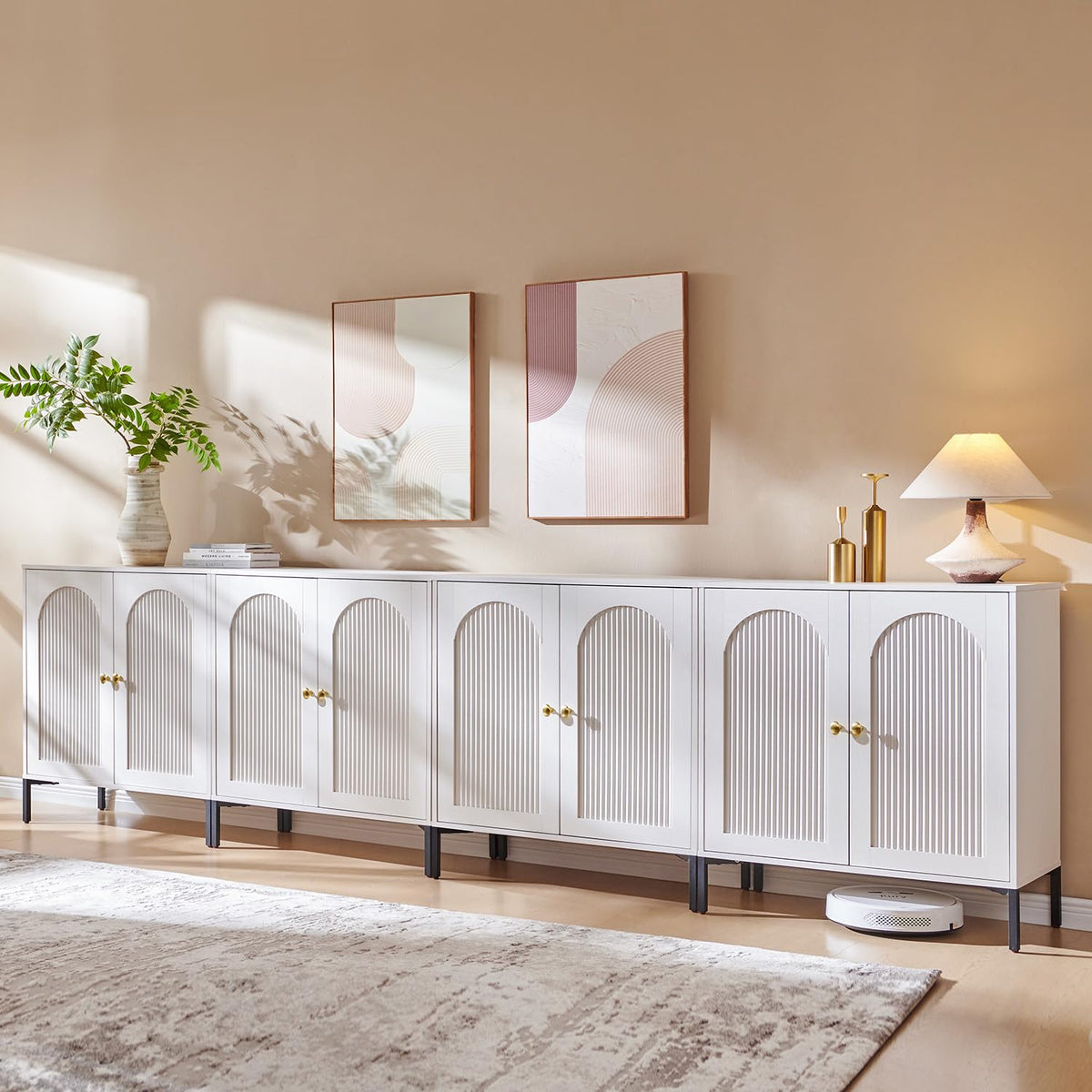 Modern Buffet Storage Cabinet with Spacious Interior