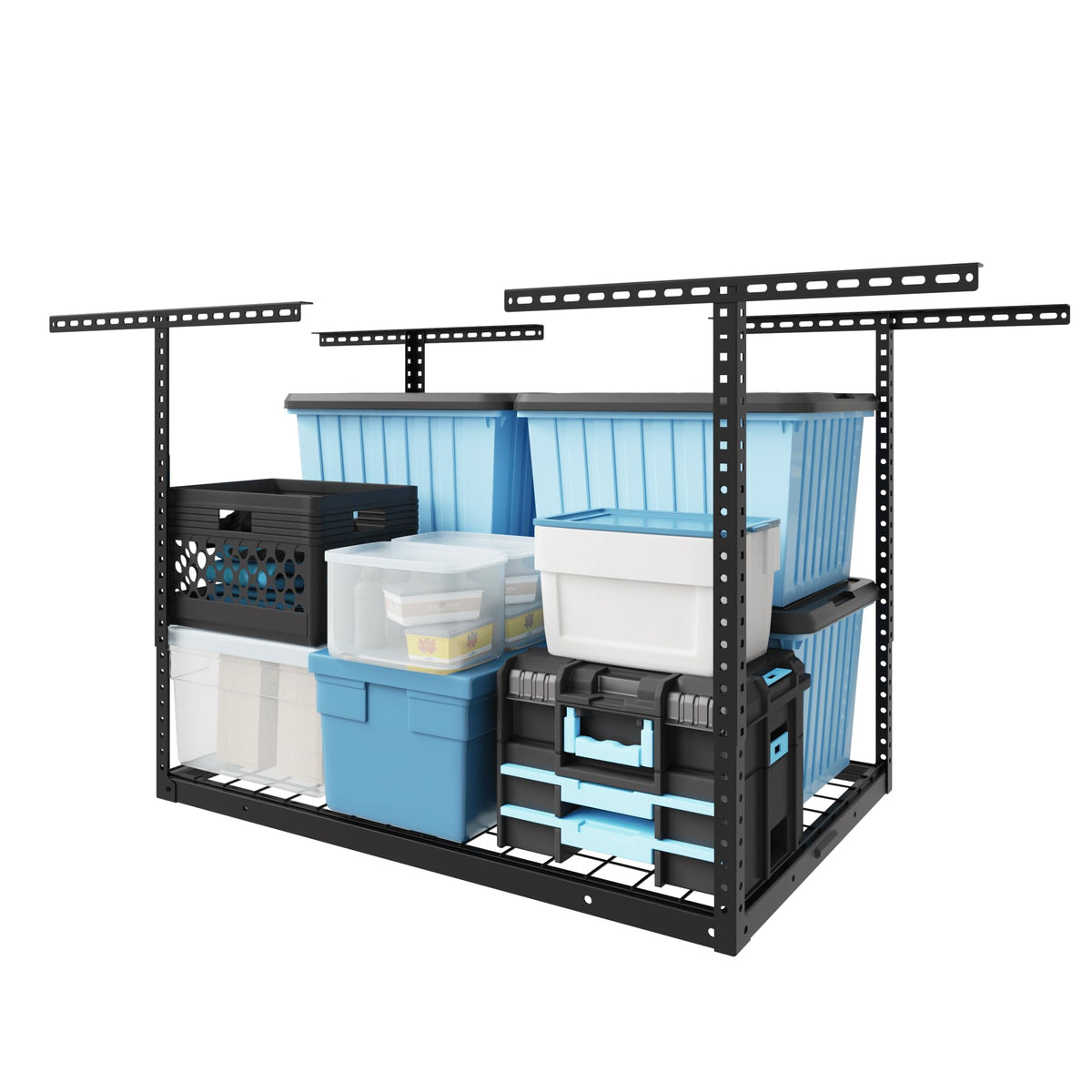 Adjustable 4x8 Overhead Garage Storage Rack System