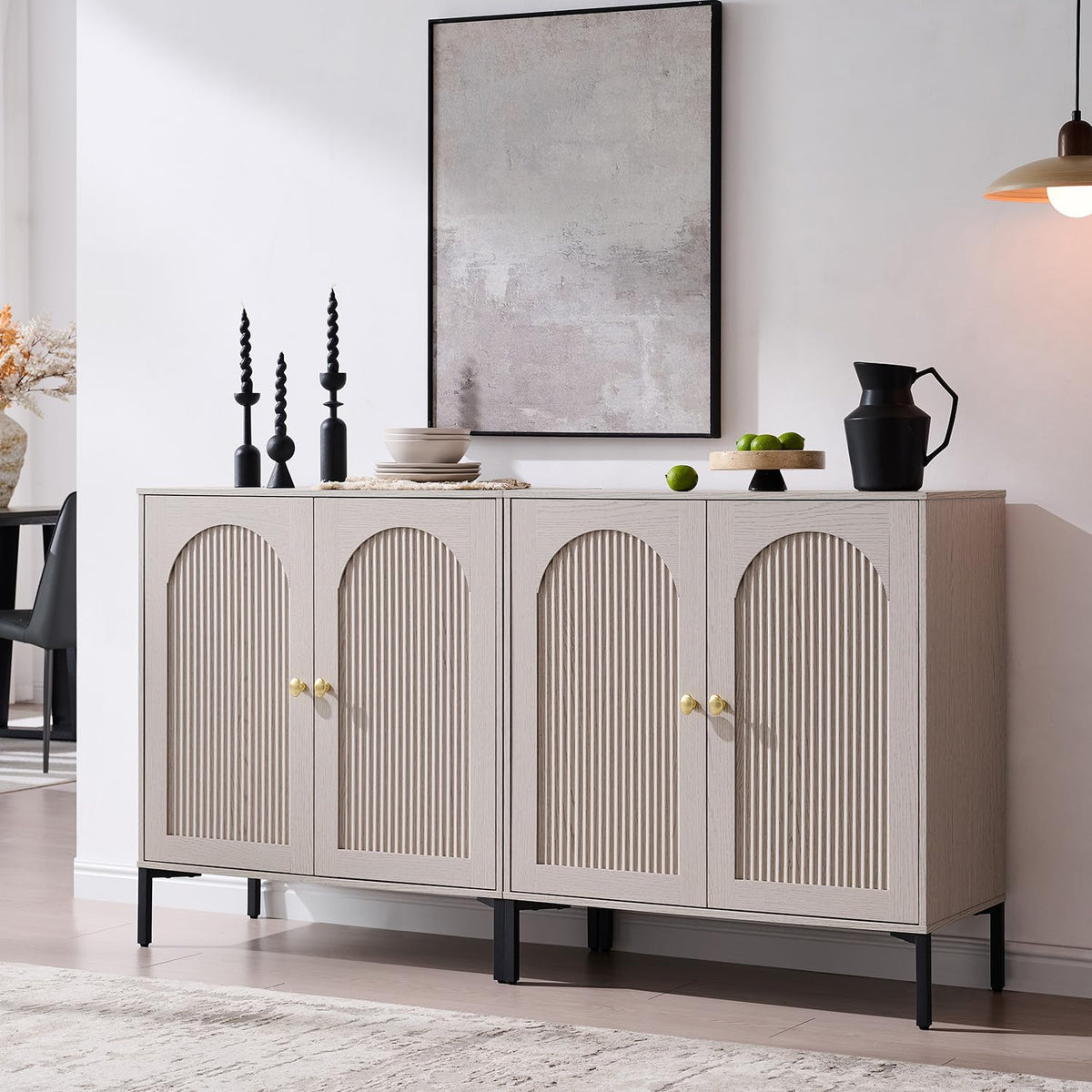 Modern Buffet Storage Cabinet with Spacious Interior