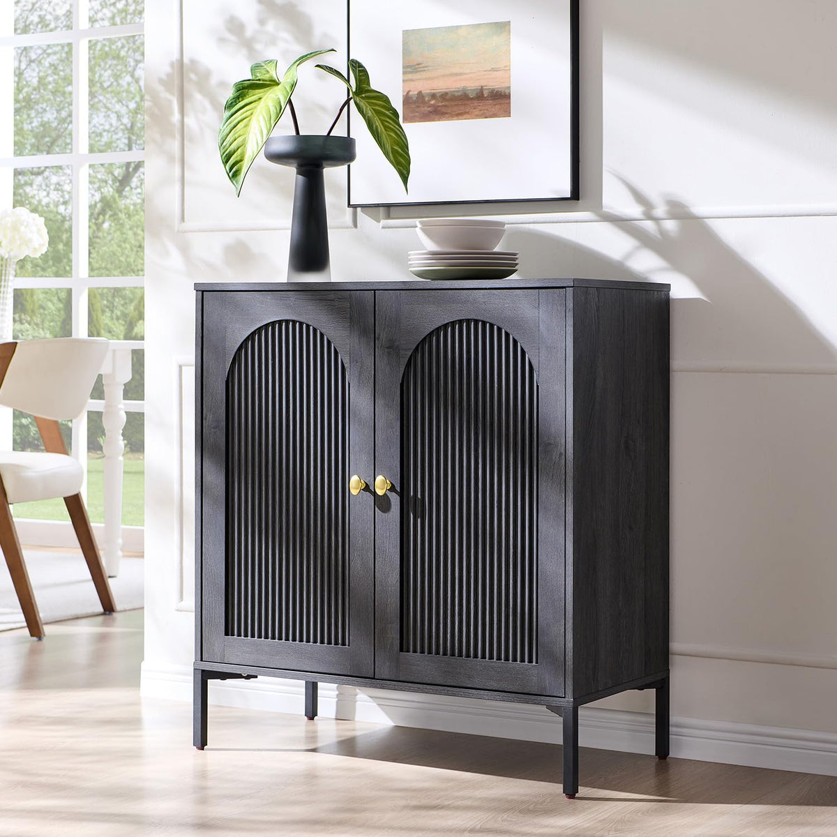 Modern Buffet Storage Cabinet with Spacious Interior