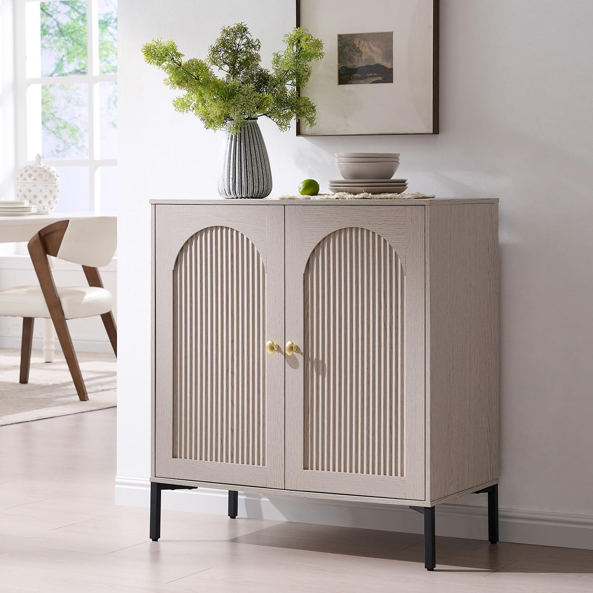 Modern Buffet Storage Cabinet with Spacious Interior