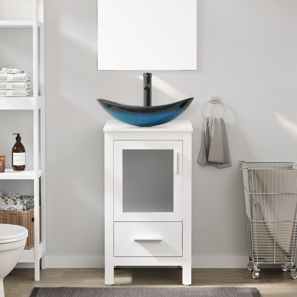 eclife Modern Bathroom Vanity Cabinet with Vessel Sink Combo (18+24)
