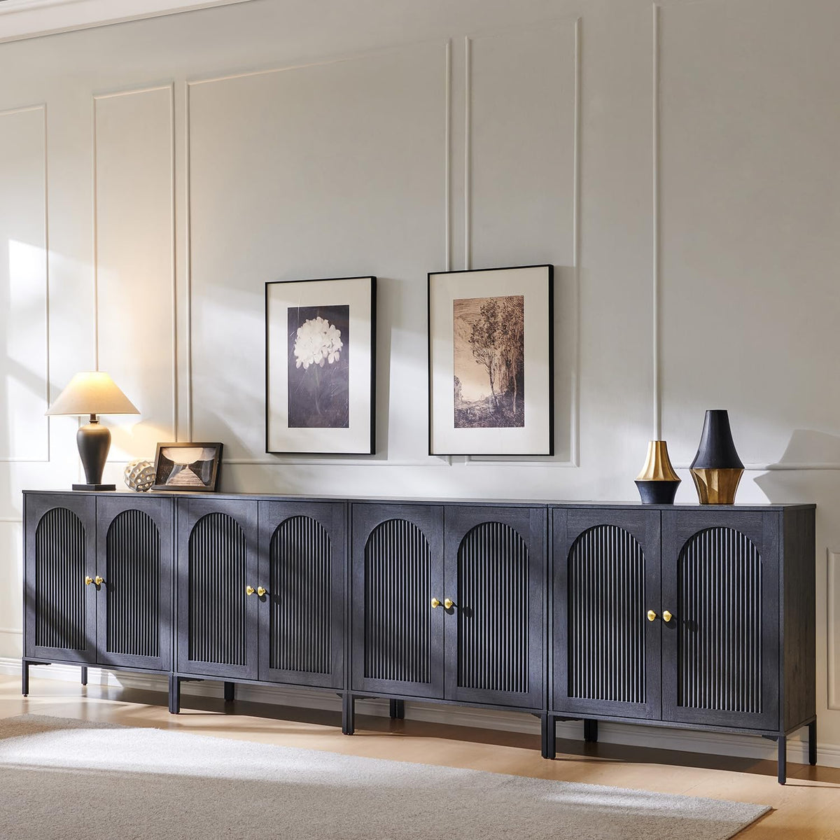 Modern Buffet Storage Cabinet with Spacious Interior