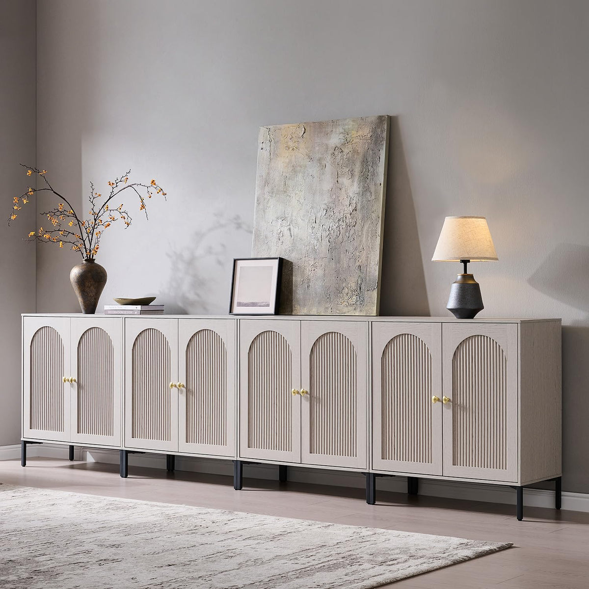 Modern Buffet Storage Cabinet with Spacious Interior