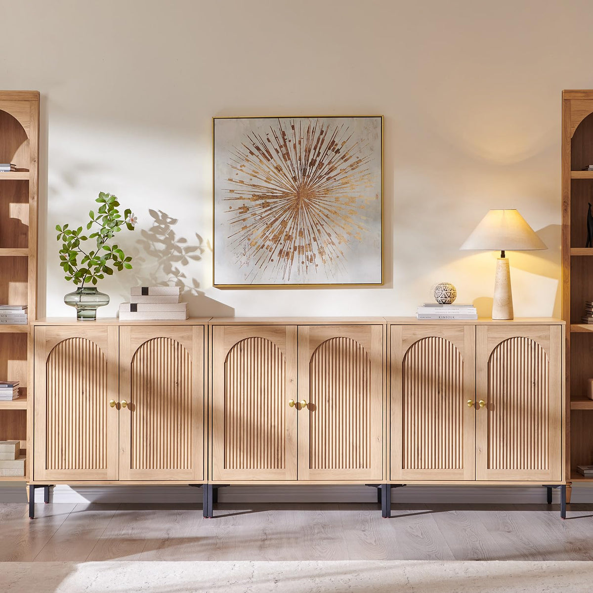 Modern Buffet Storage Cabinet with Spacious Interior