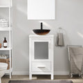 eclife Modern Bathroom Vanity Cabinet with Vessel Sink Combo (18+24)