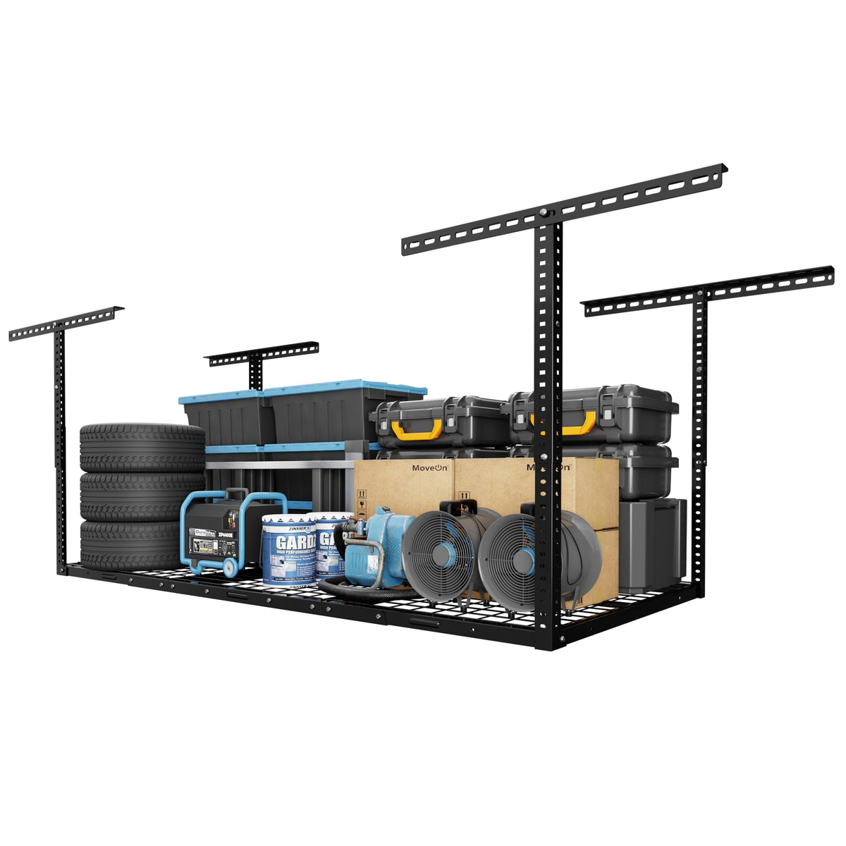 Adjustable 4x8 Overhead Garage Storage Rack System